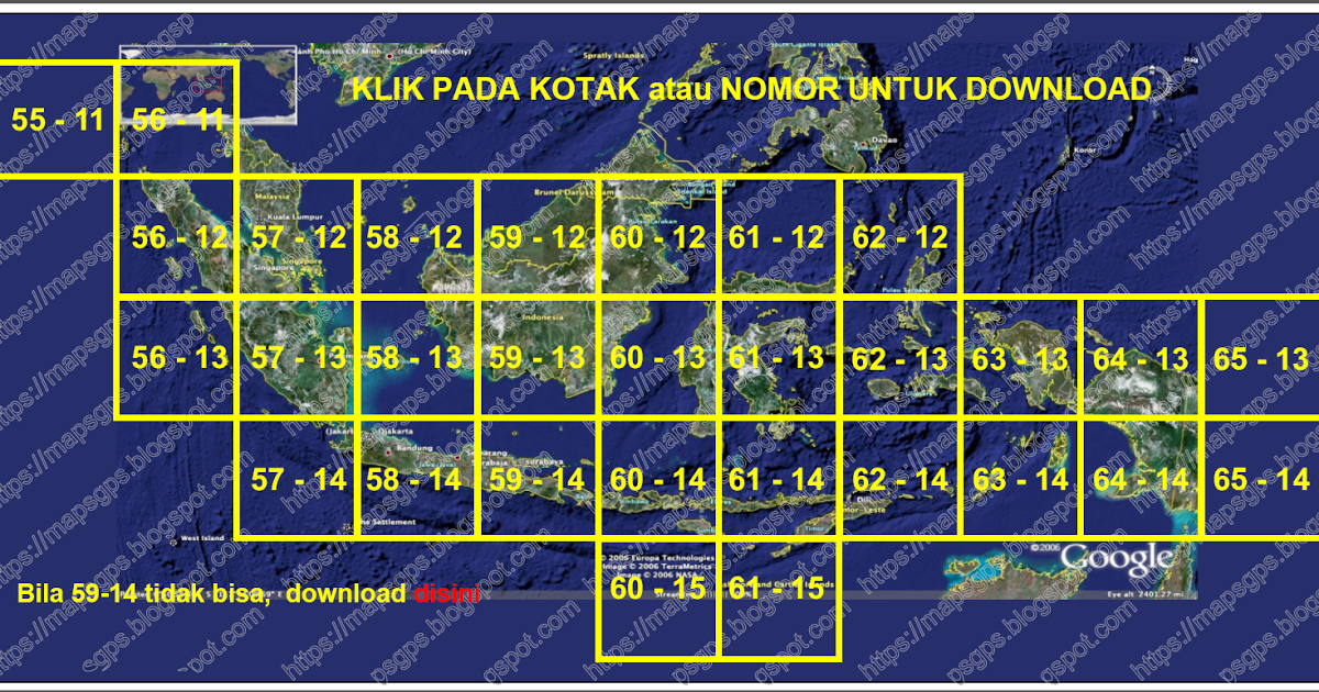 Peta GPS INDONESIA GRATIS UNTUK GARMIN